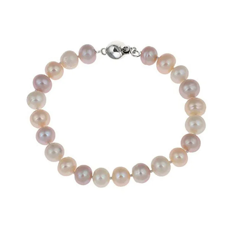 8-9mm Multi-Colour Freshwater Pearl Bracelet for Women