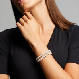 'Apus' Double Row Akoya Pearl Bracelet