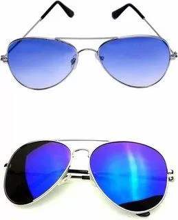 Aviator Sunglasses (For Men & Women, Blue, Blue)