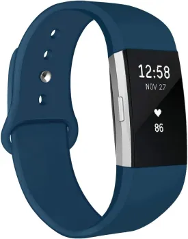 Bands Compatible with Fitbit Charge 2, Soft Silicone Replacement Bands Adjustable Sport Wristbands Strap Accessories for Fitbit Charge 2, Women Men, Large Small
