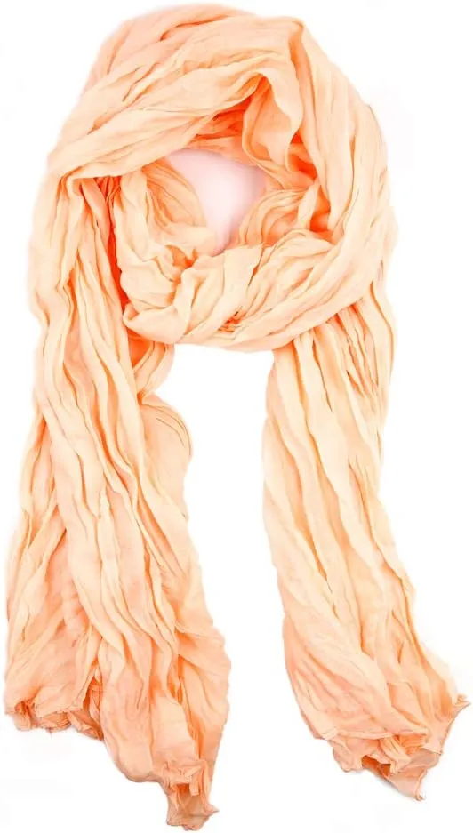 Beauty Town Head Wrap Scarf Neckerchief Crinkle Large Headband Turban Hair Tie