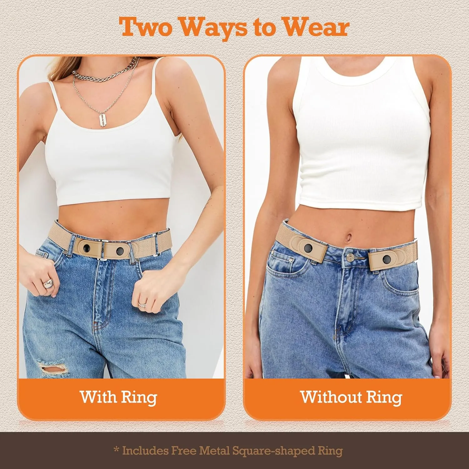 Belts for Women/Men No Buckle Elastic Belt Invisible Buckle Free Stretch Waist Belt for Jean Pants Dresses
