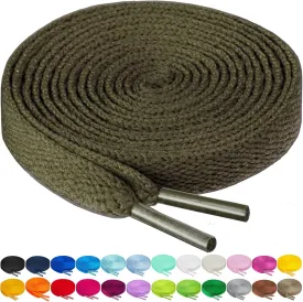 Birch Shoelaces in 27 Colors Flat 5/16" Shoe Laces in 4 Different Lengths