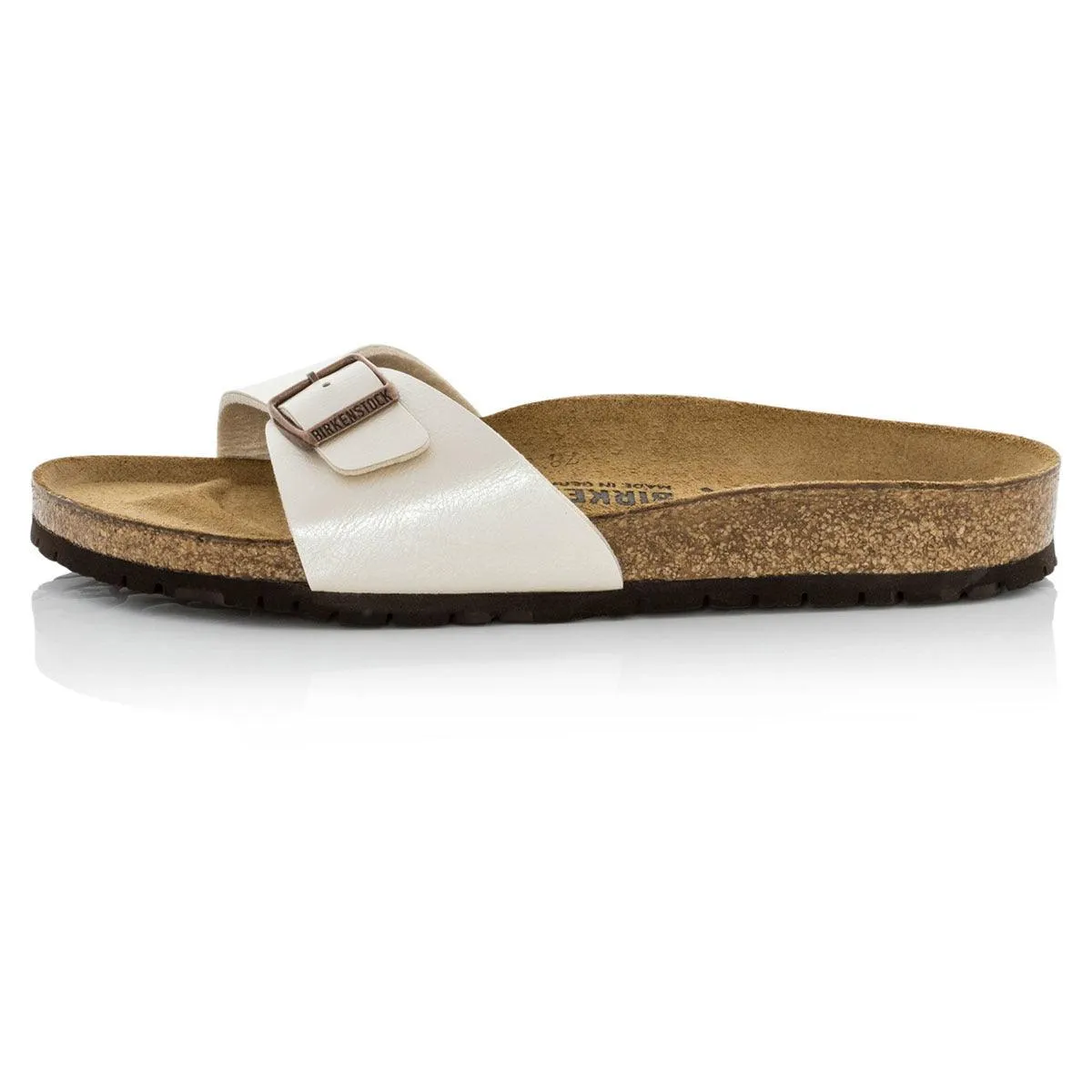 Birkenstock Madrid Birko-Flor Sandals - Regular - Graceful Pearl white