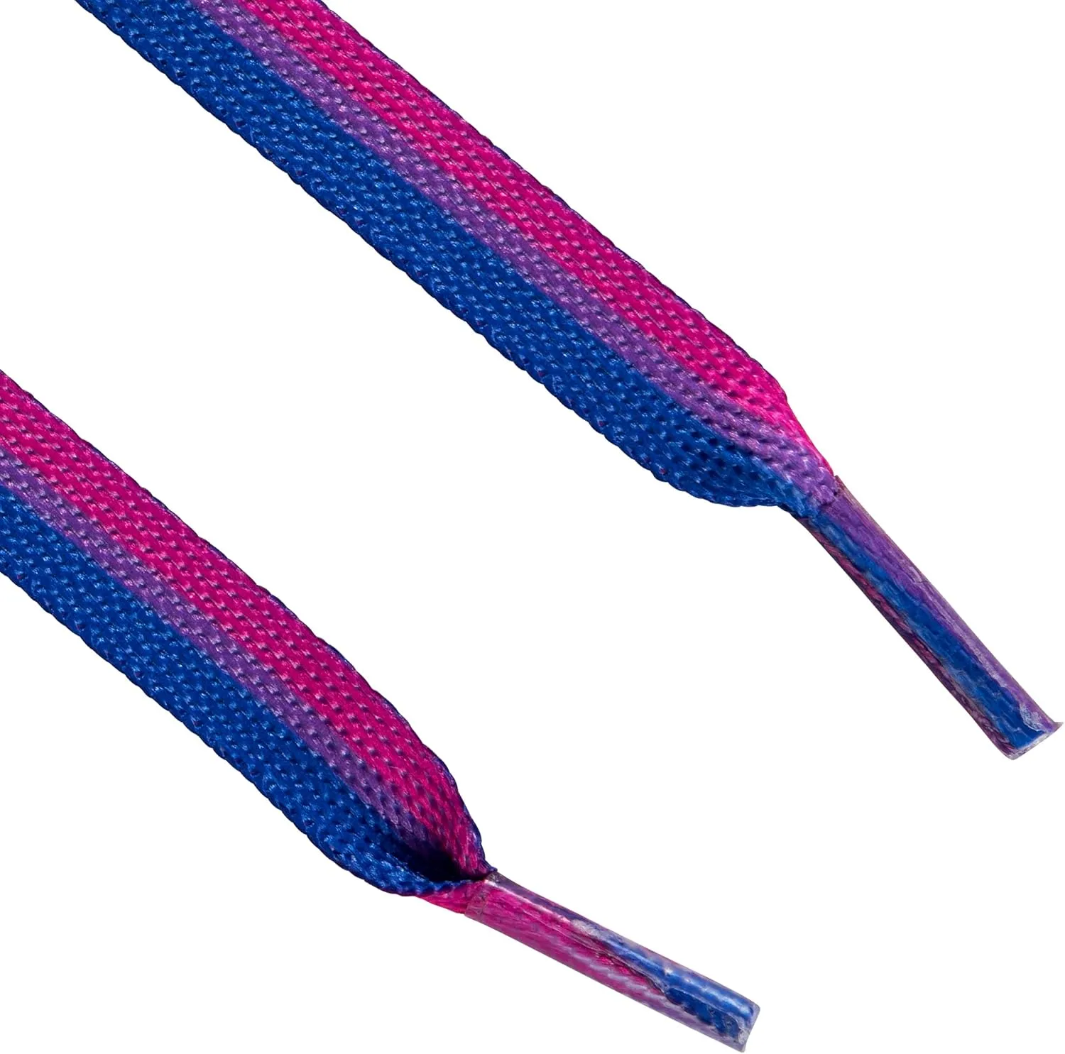 Bisexual Flag Striped Shoelaces Perfect for Sneakers, Boots & Shoes - LGBTQ Stuff - Colorful Boot Shoe Laces for Men & Women