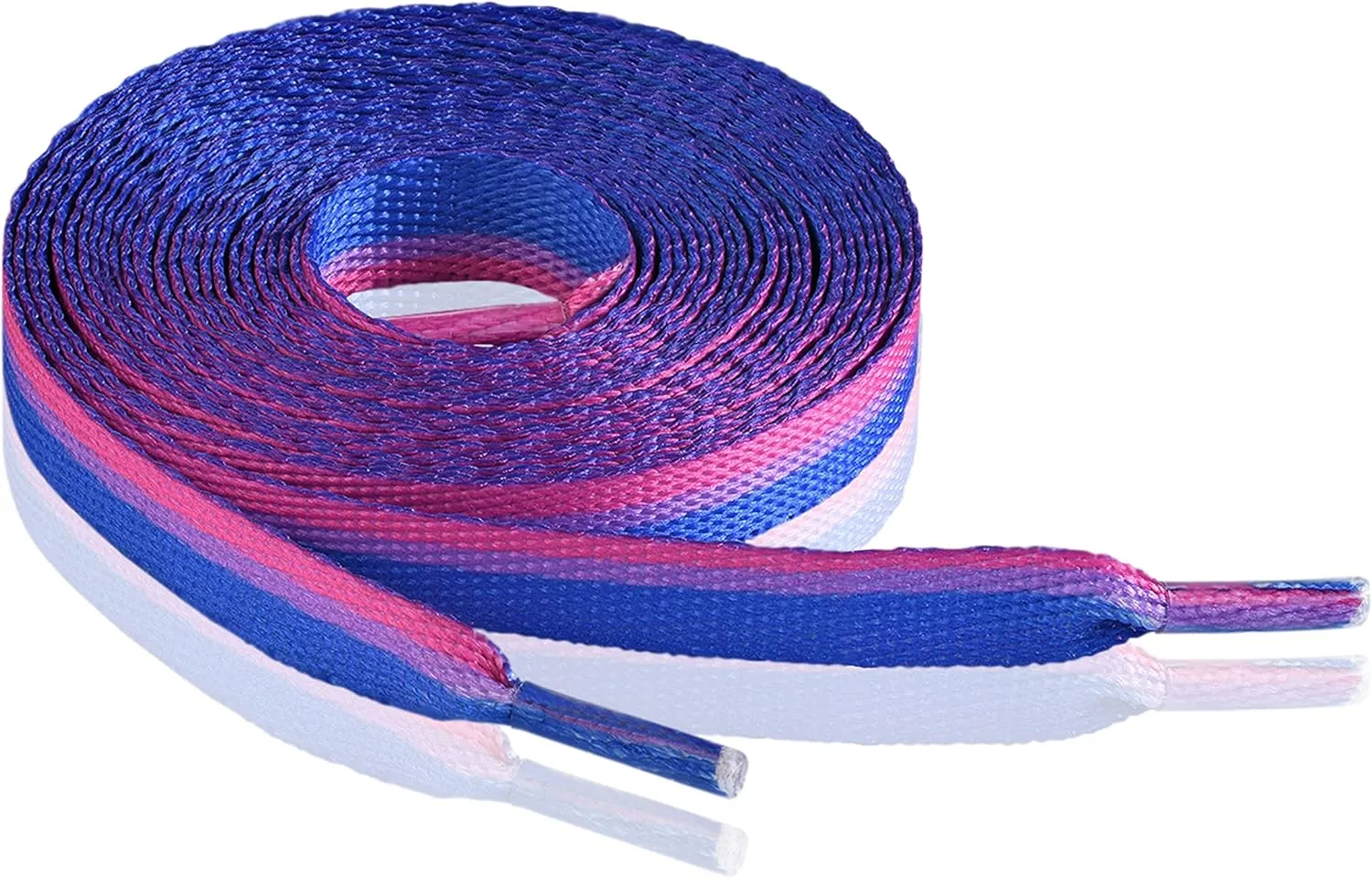 Bisexual Flag Striped Shoelaces Perfect for Sneakers, Boots & Shoes - LGBTQ Stuff - Colorful Boot Shoe Laces for Men & Women