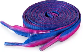 Bisexual Flag Striped Shoelaces Perfect for Sneakers, Boots & Shoes - LGBTQ Stuff - Colorful Boot Shoe Laces for Men & Women