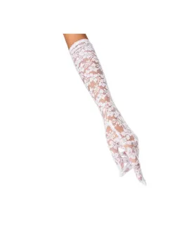 Black/Red/White Colors Lace Gloves Wedding Gloves Women Gloves and Mittens 51white