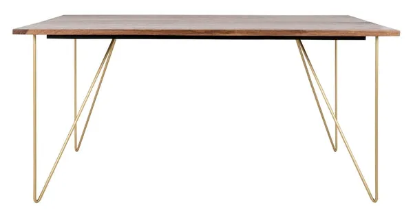 CAPTAIN HAIRPIN LEGS WOOD DINING TABLE