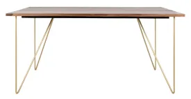 CAPTAIN HAIRPIN LEGS WOOD DINING TABLE