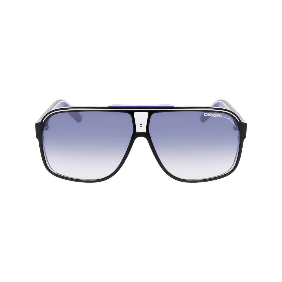 Carrera Grand Prix 2 T5C/6408 Unisex Aviator Sunglasses - Black Crystal/Blue Gradient