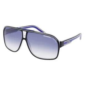 Carrera Grand Prix 2 T5C/6408 Unisex Aviator Sunglasses - Black Crystal/Blue Gradient