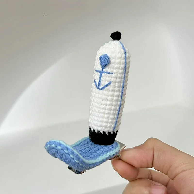Cartoon Staff Wool Hat Hairpin Clip - Lovesickdoe
