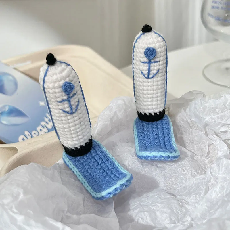 Cartoon Staff Wool Hat Hairpin Clip - Lovesickdoe