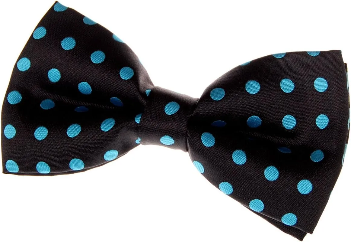 Classic Polka Dots Woven Microfiber Pre-tied Bow Tie (5")