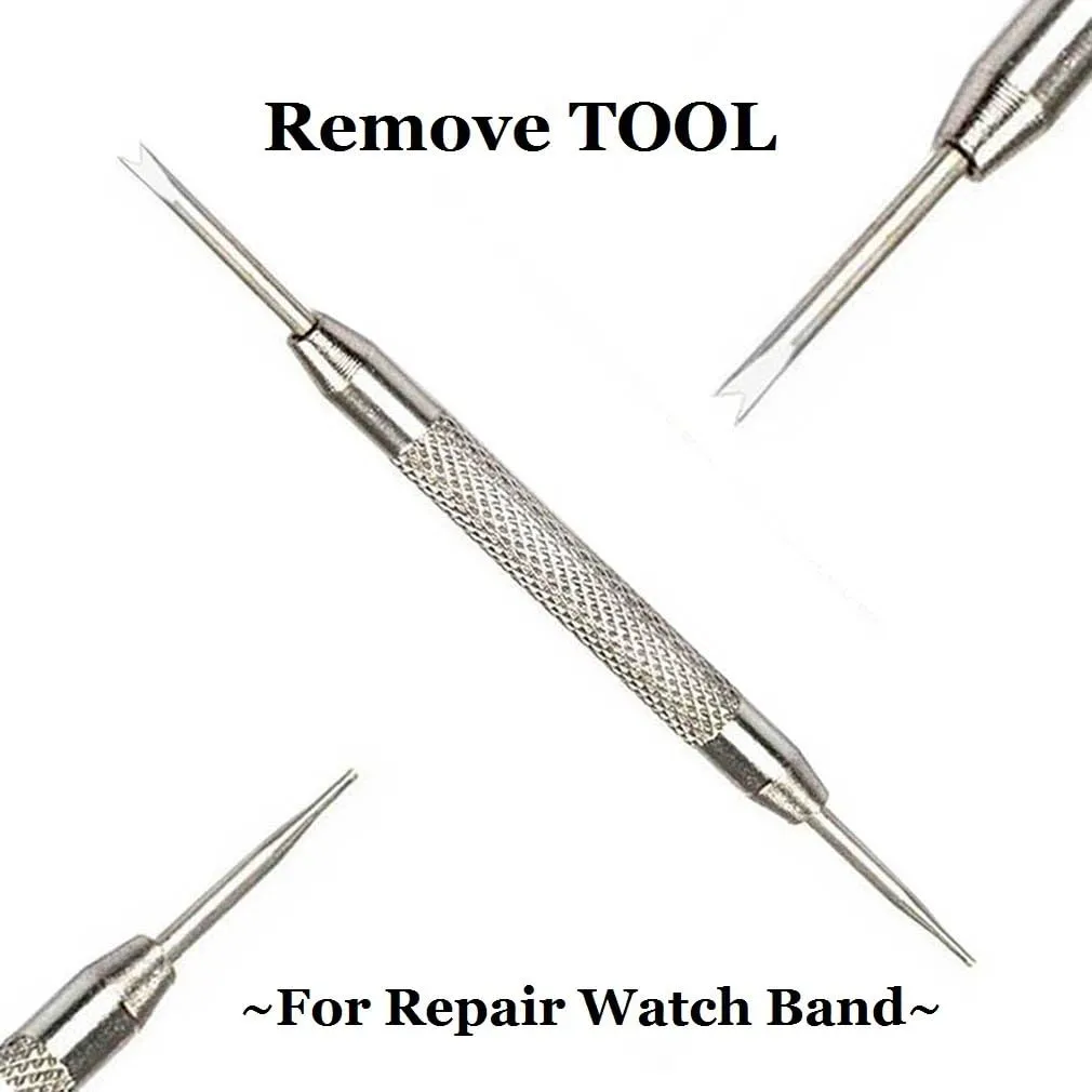 Compatible with 22mm Spring Bars Watch Pins Replacement Pins 8 PCS Diameter 1.5mm with Watch Band Remove Tool (22mm)