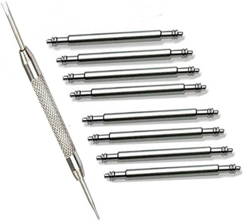 Compatible with 22mm Spring Bars Watch Pins Replacement Pins 8 PCS Diameter 1.5mm with Watch Band Remove Tool (22mm)