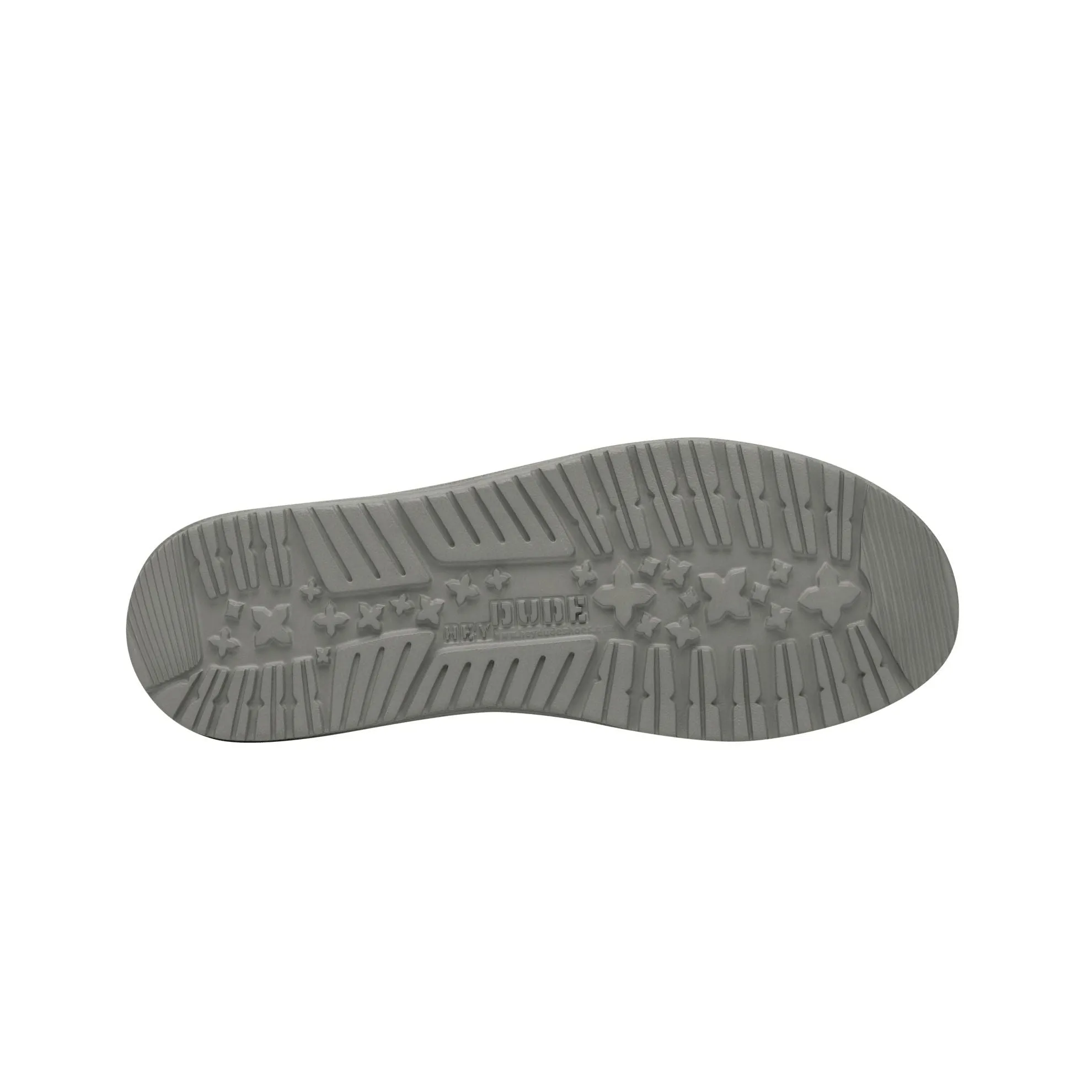 Dude Wally Sox Mens Charcoal Textile Slip On Shoes