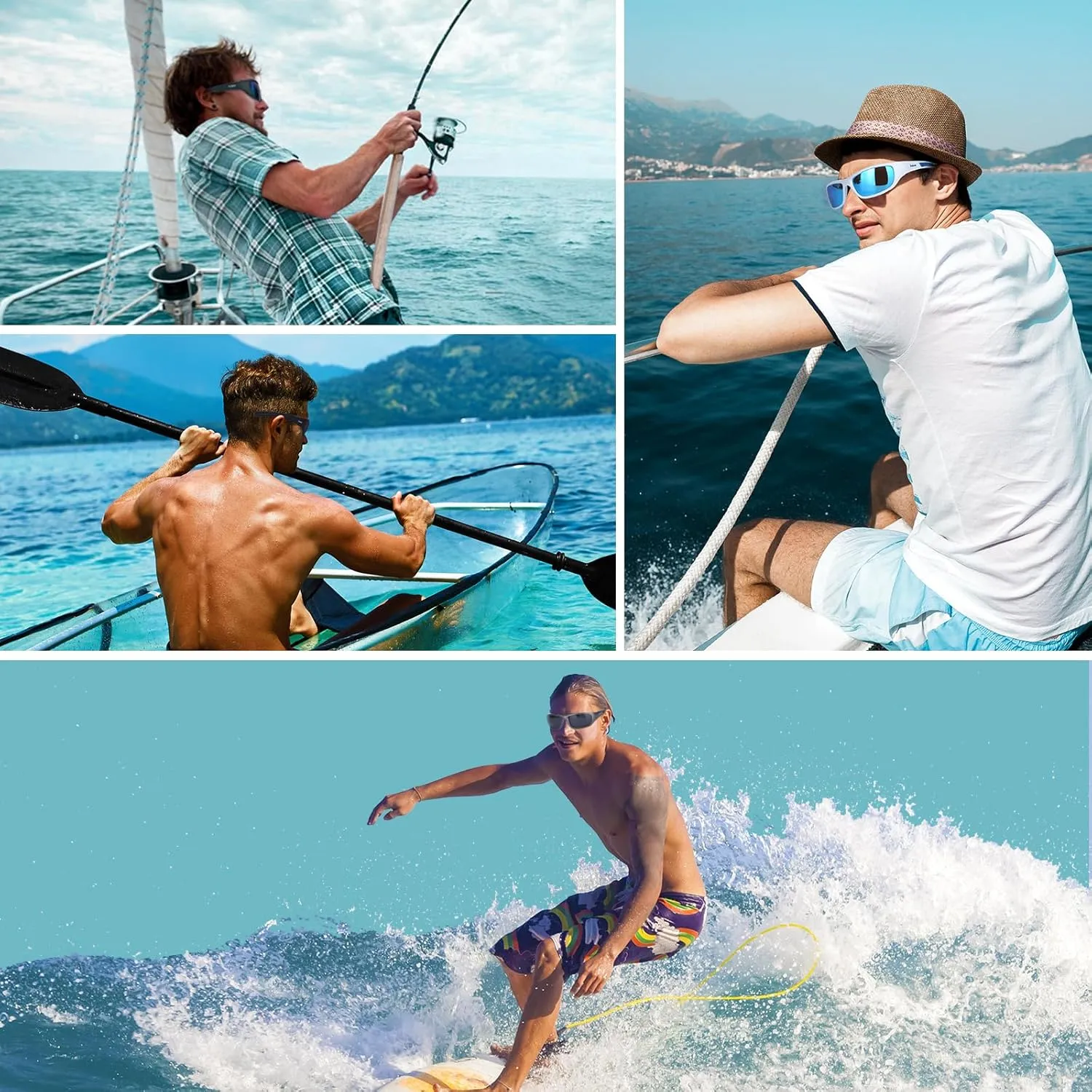 Duduma Sports Polarized Sunglasses for Men Women Baseball Cycling Golf Fishing Sun Glasses UV Blocking Tr8116