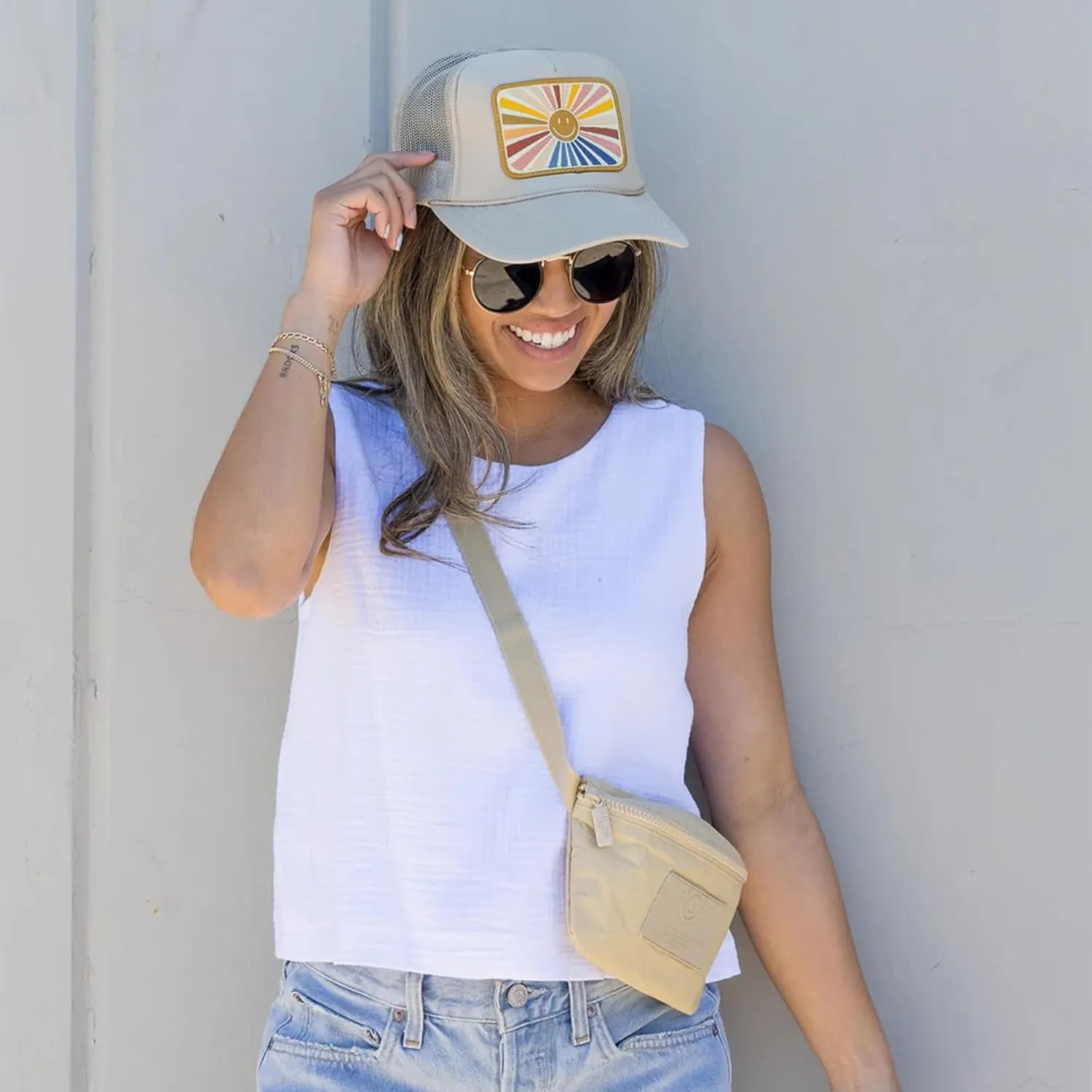 Friday Feelin' Trucker Hat Women Men Baseball Caps Western Trucker Hats Baseball Hats Easy Cap Trendy Gifts - One Size