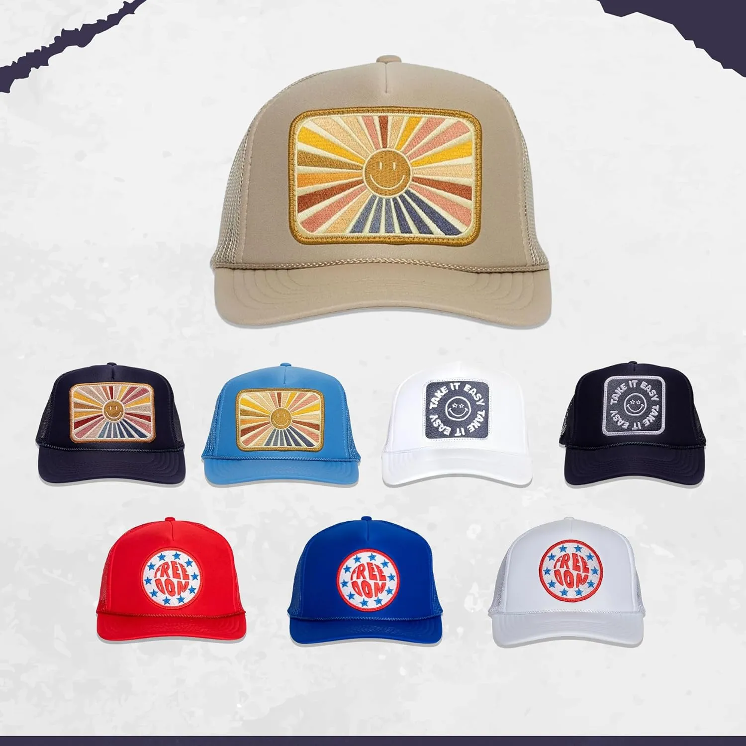 Friday Feelin' Trucker Hat Women Men Baseball Caps Western Trucker Hats Baseball Hats Easy Cap Trendy Gifts - One Size