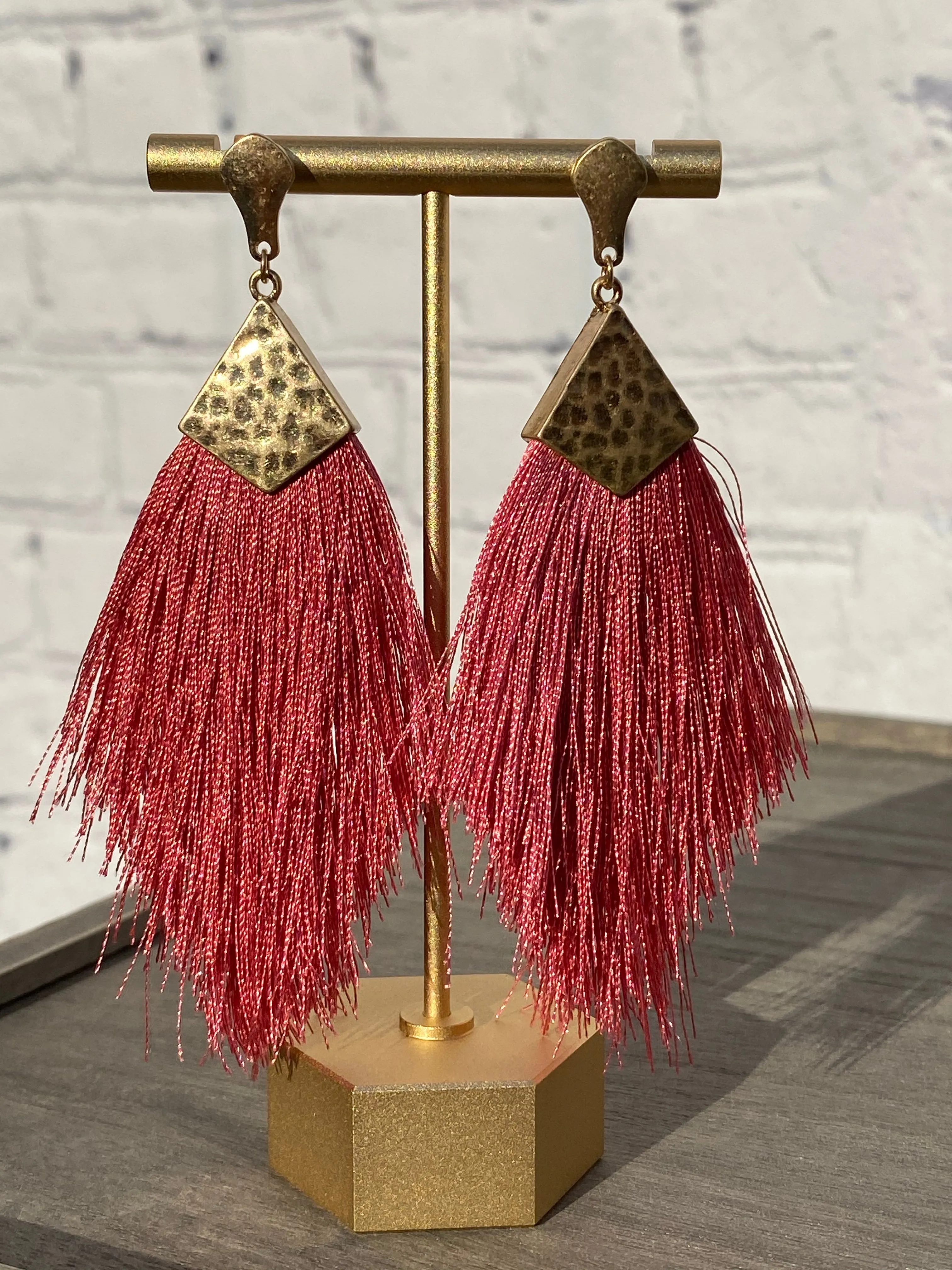 Gold Tassel Earrings