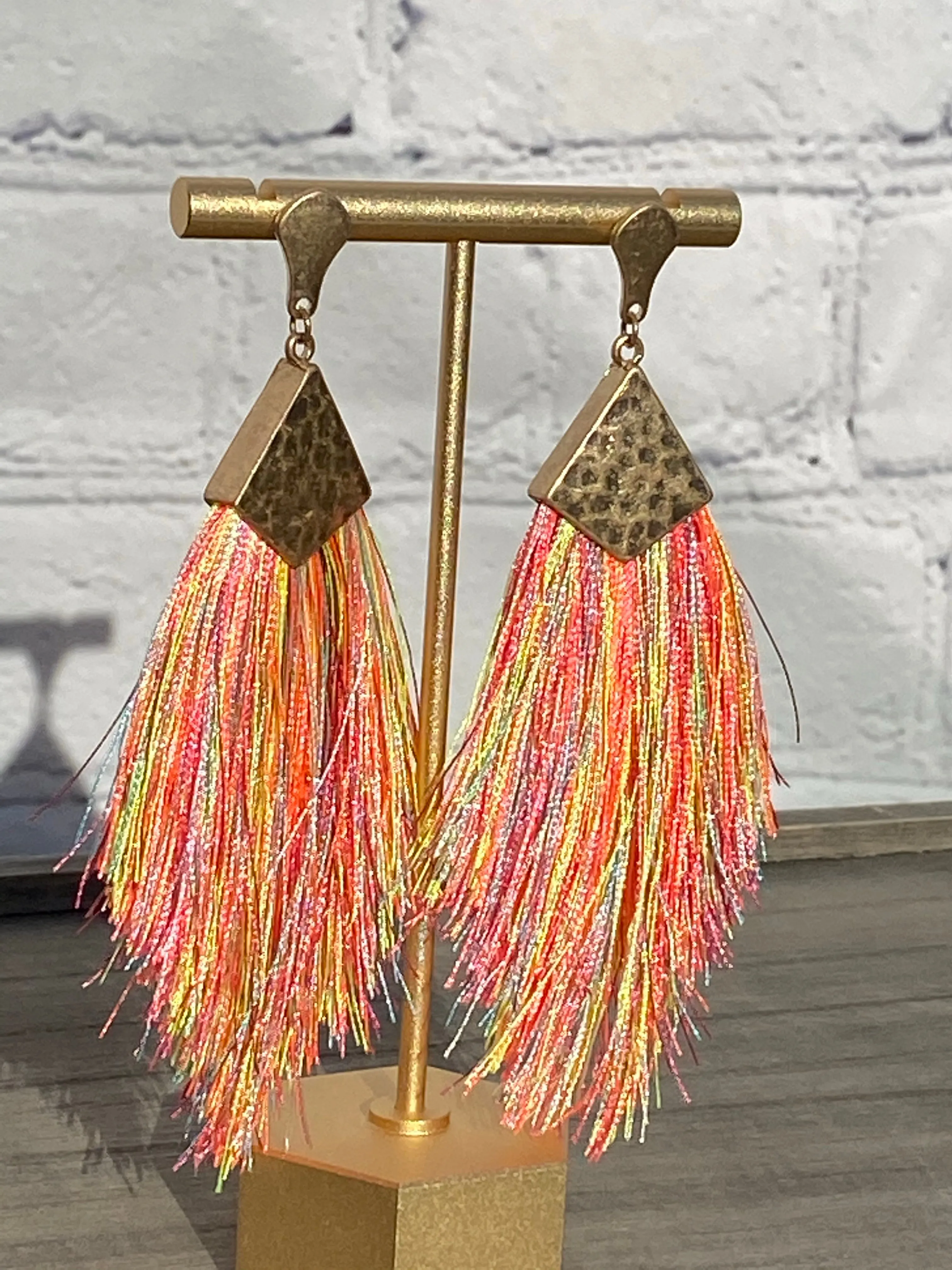 Gold Tassel Earrings