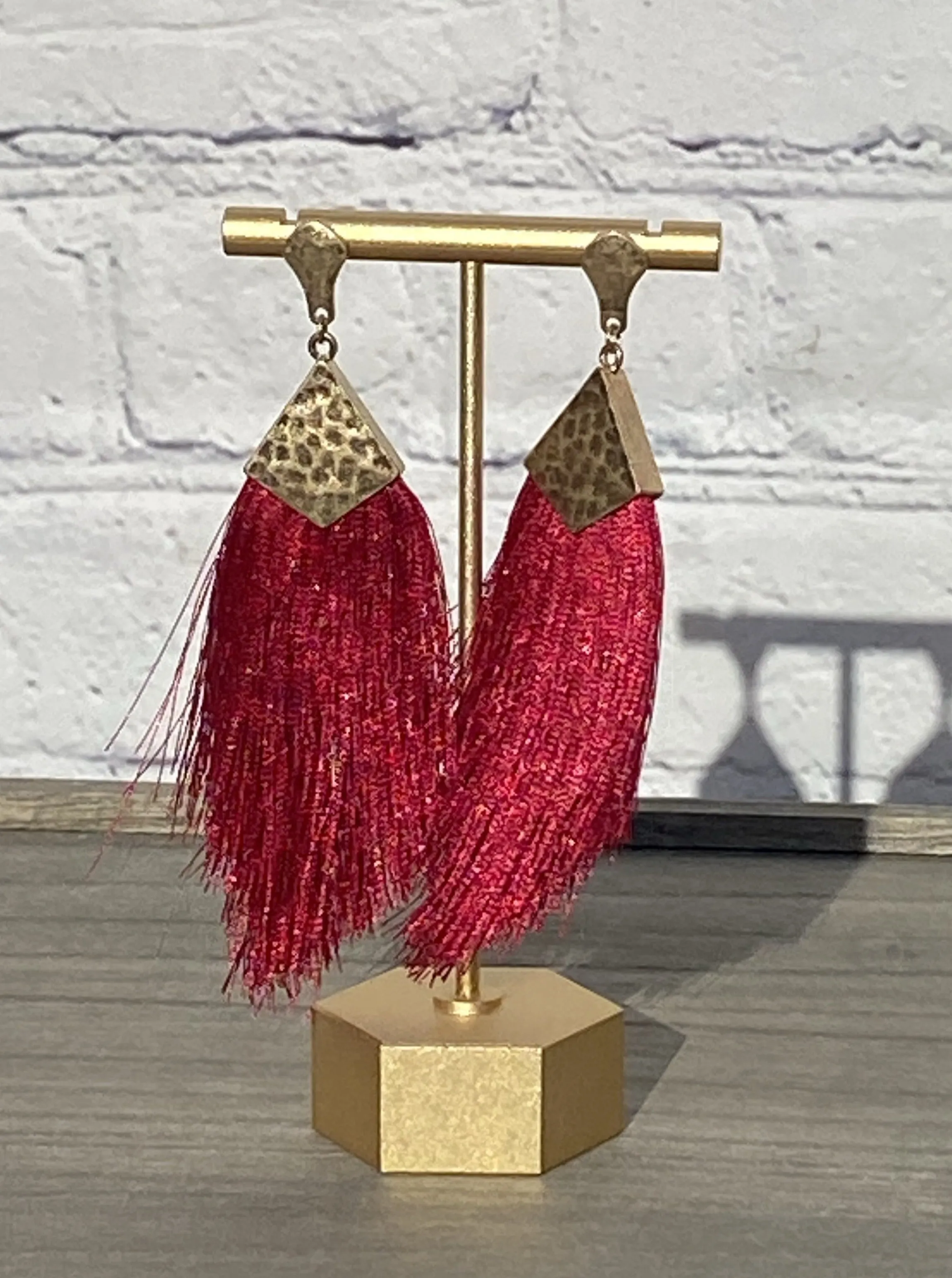 Gold Tassel Earrings