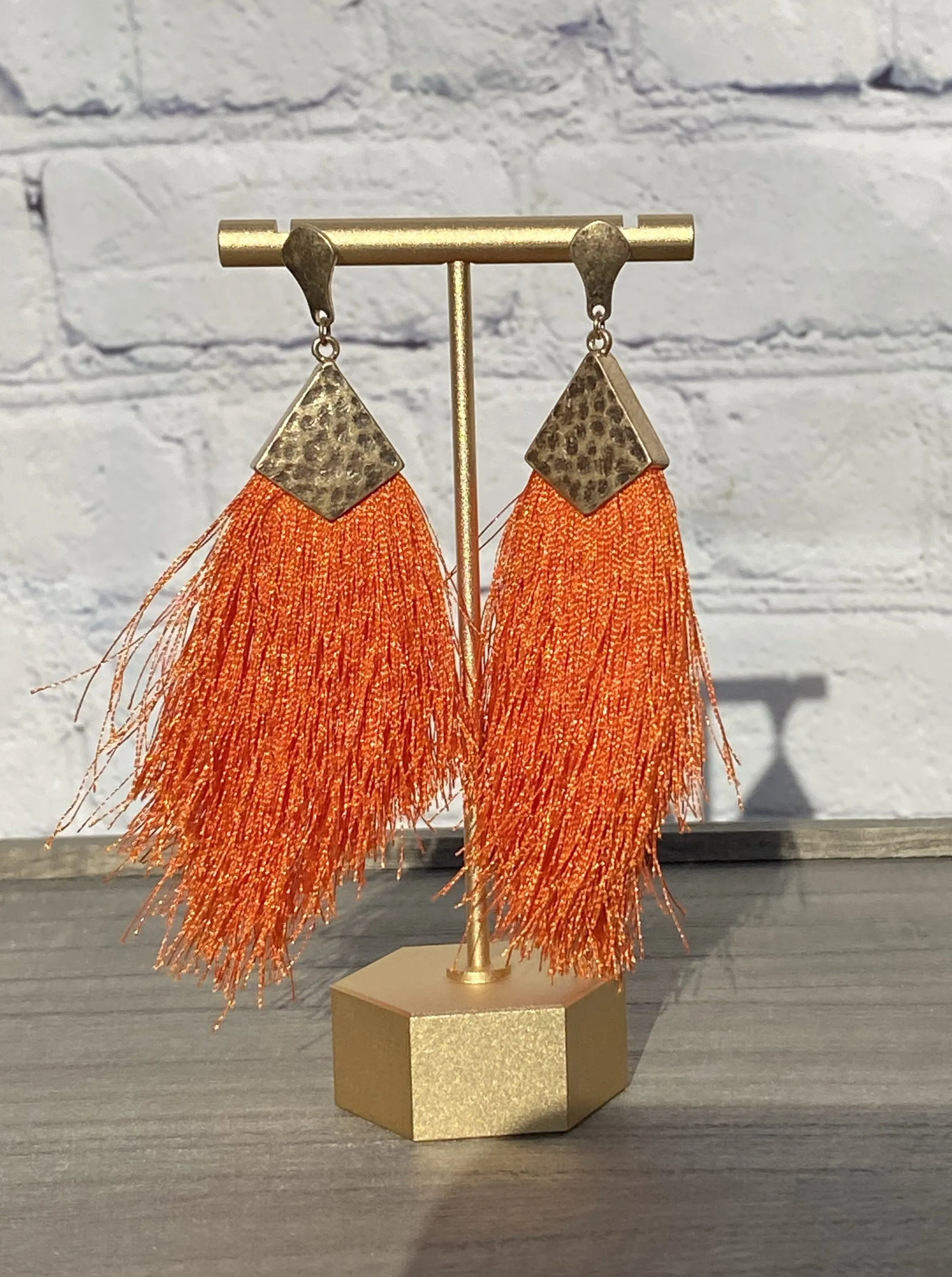 Gold Tassel Earrings