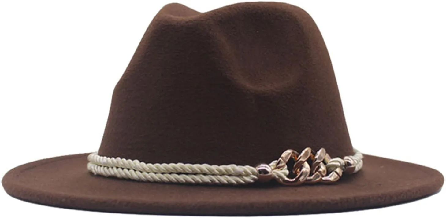 Hat Fedora Classic Wide Belt Floppy Wool Womens Hat Panama Buckle Baseball Caps Cute Hard Hats