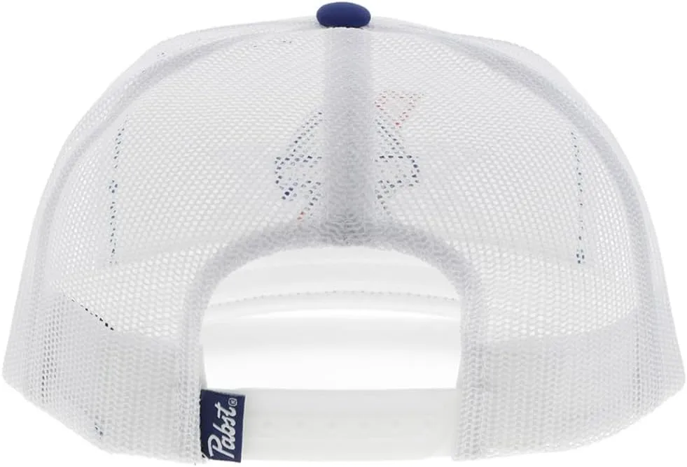 HOOEY Officially Licensed Pabst Blue Ribbon One Size Fits All Adjustable Snapback Hat for Men and Women Mesh Back Trucker Hat