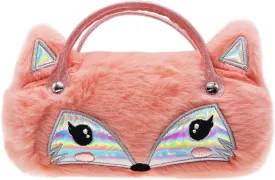 Kids Girls Boys Fluffy Faux Fur Unicorn Eyeglass Case Plush Eyewear Glasses Case Hard Shell with Handle
