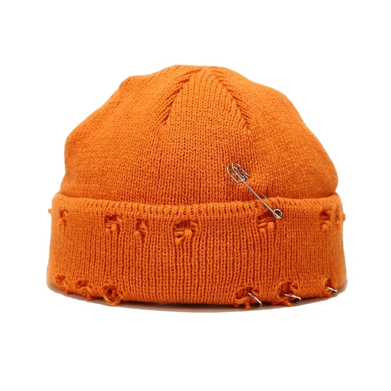 Knitted Distressed Beanie