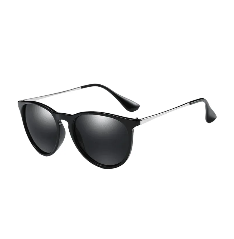 Lizbeth Retro Round Polarized Sunglasses