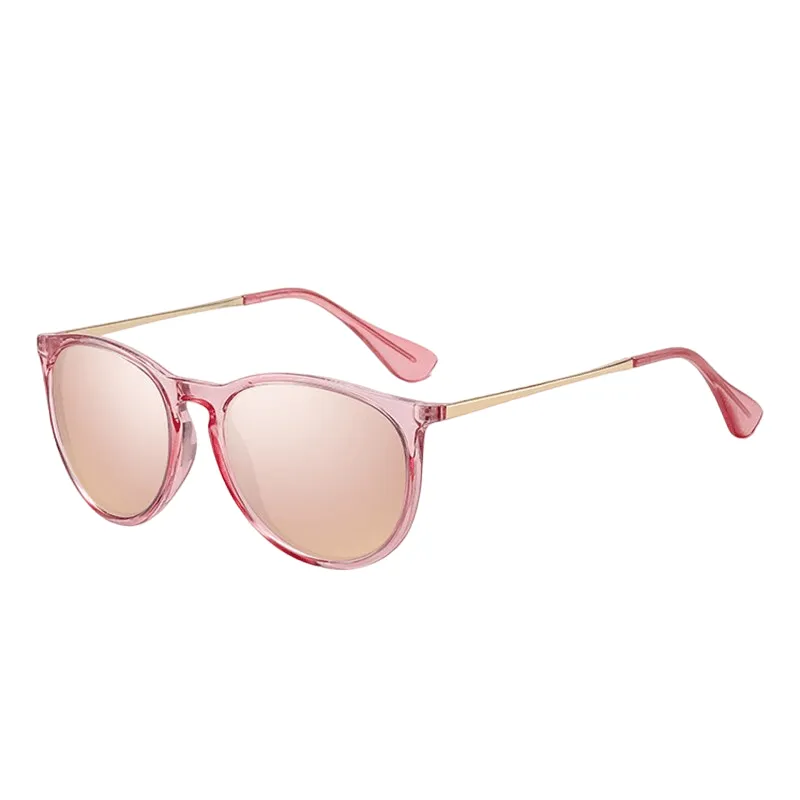 Lizbeth Retro Round Polarized Sunglasses