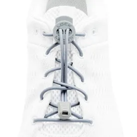 Lock Laces Solid No-Tie Shoelaces - Solid Gray
