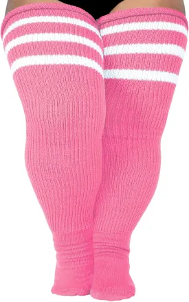 LOUSGUTA Plus Size Thigh High Socks for Thick Thighs- Extra Long Womens Cable Knitted Over Knee High Leg Warmer