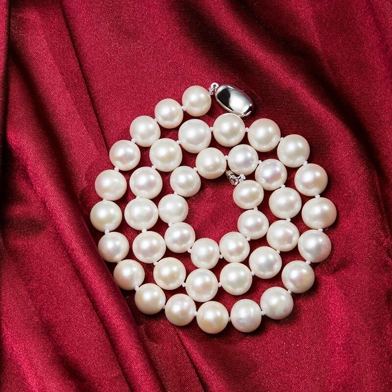 Natural White/Black Freshwater Pearl Necklace