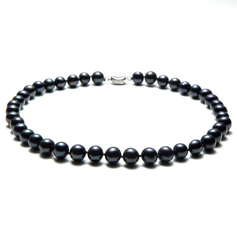Natural White/Black Freshwater Pearl Necklace