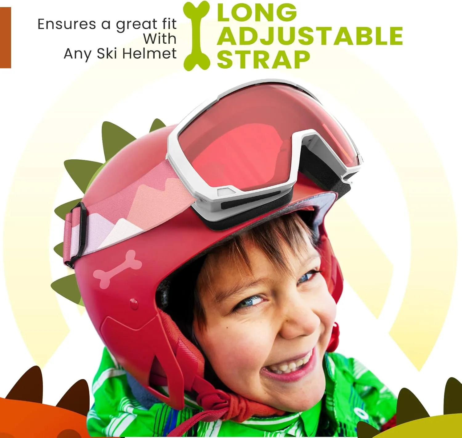 OutdoorMaster Kids Ski Goggles, Snowboard Goggles - Youth Snow Goggles