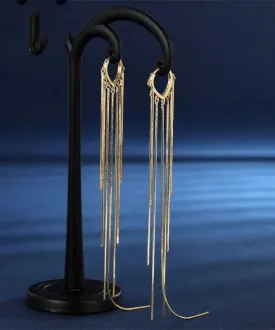 Overgild Tassel Drop Earrings