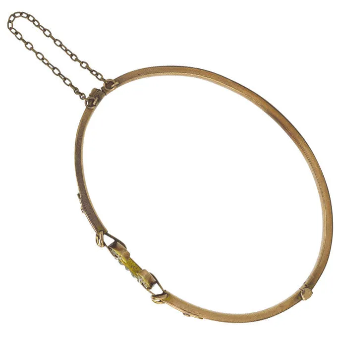 Pearl Horse Shoe Bangle