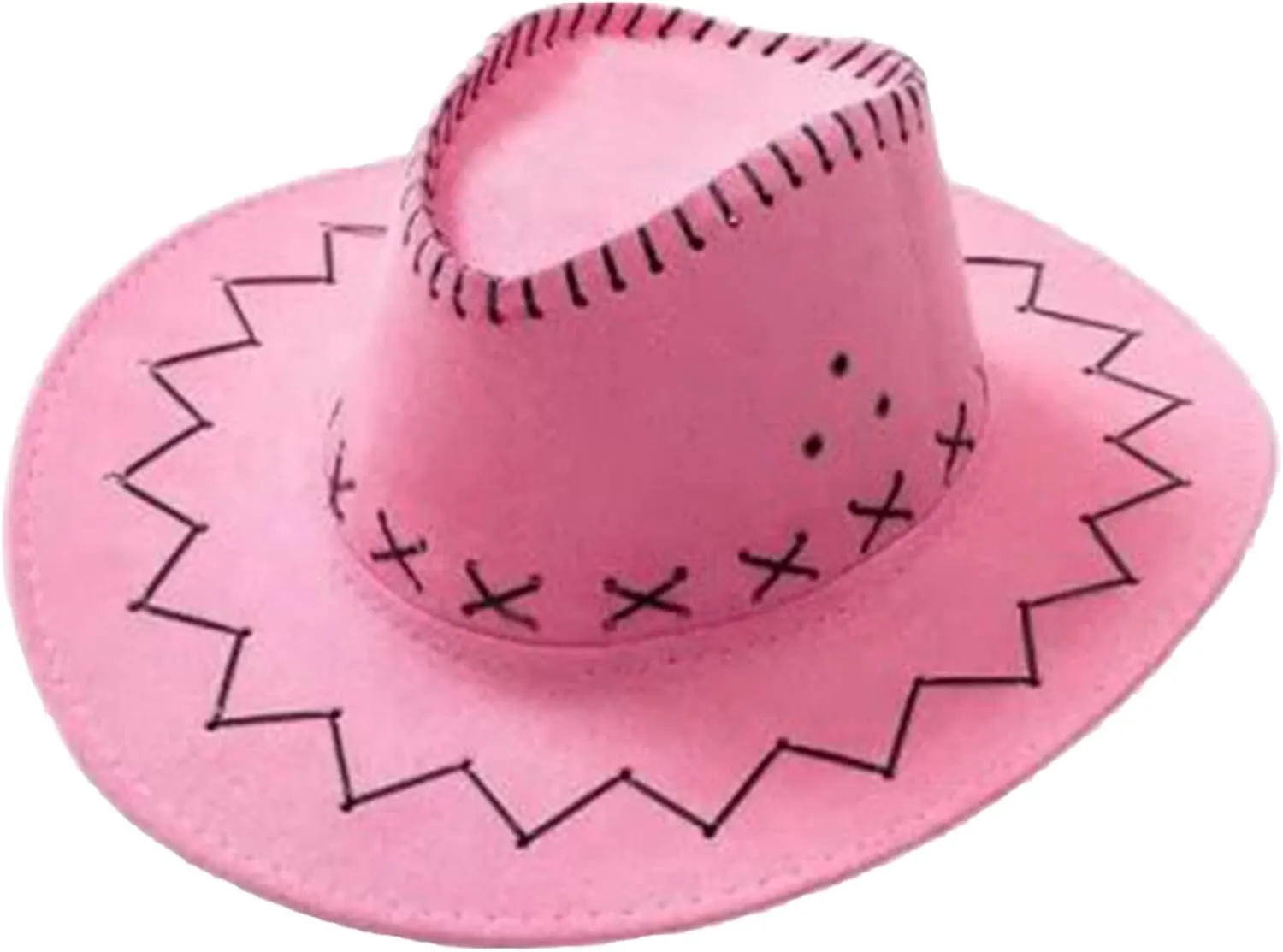 Plain Felt Cowboy Cowgirl Hat for Men, Women,Western Studded Cowboy Panama Hat in Adult Western Dress Up Party