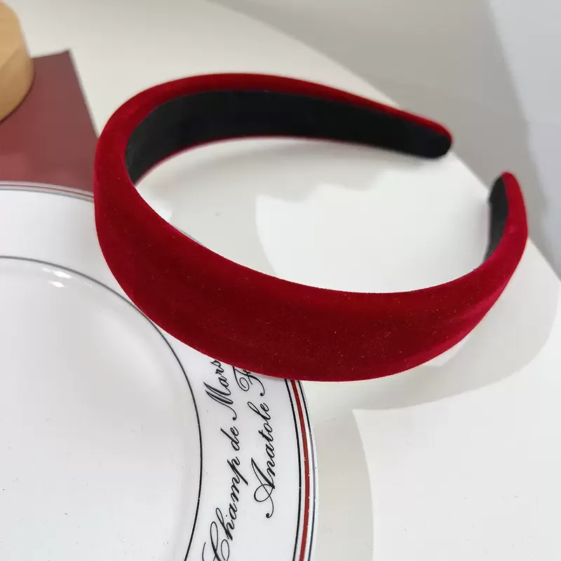 Red Plush Twist Retro Hair Accessories