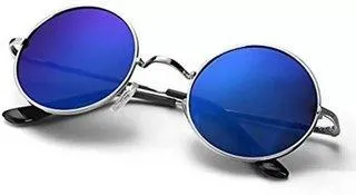 Round Sunglasses (For Men & Women, Red, Black)