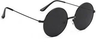 Round Sunglasses (For Men & Women, Red, Black)