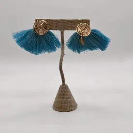 Sibay Studio: Spiral Earring with Tassel