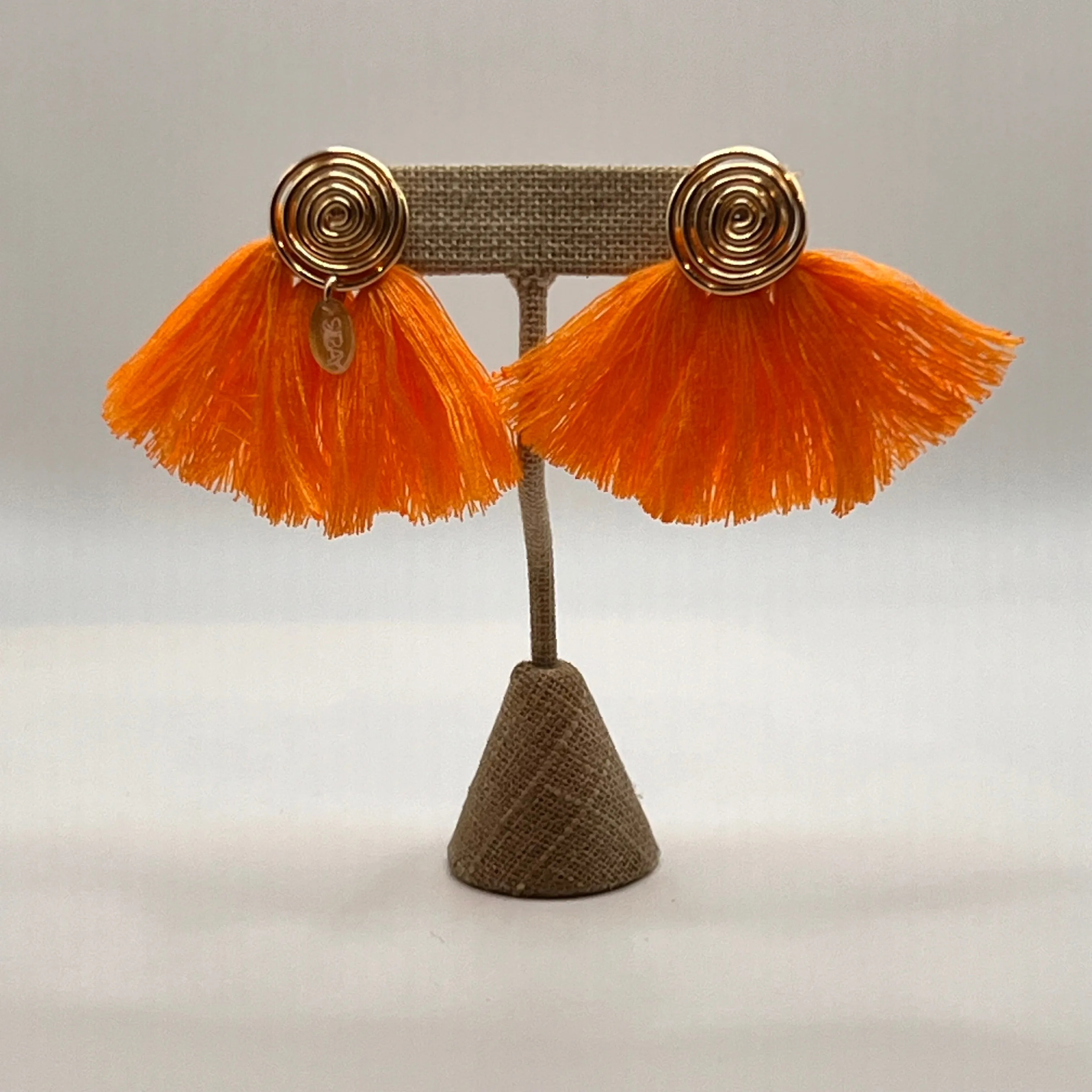Sibay Studio: Spiral Earring with Tassel