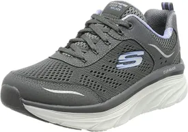 Skechers D'Lux Walker-Infinite Motion Slate/Taupe Lace Up Low Top Sneakers