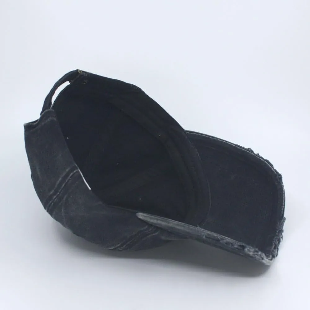 The Vintage Year Heavy Washed Wax Coated Cotton Adjustable Low Profile Men Women Baseball Cap